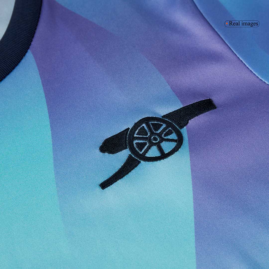 Gift-Kid's Arsenal Third Away Soccer Jersey Kit(Shirt+Shorts) 2024/25