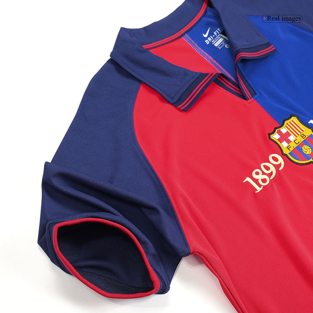Retro Jersey GUARDIOLA #4 Barcelona Retro Jersey Home Soccer Shirt 1999/00 100th Anniversary