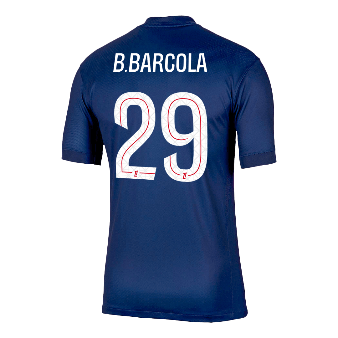 B.BARCOLA #29 PSG Home Soccer Jersey 2025/26