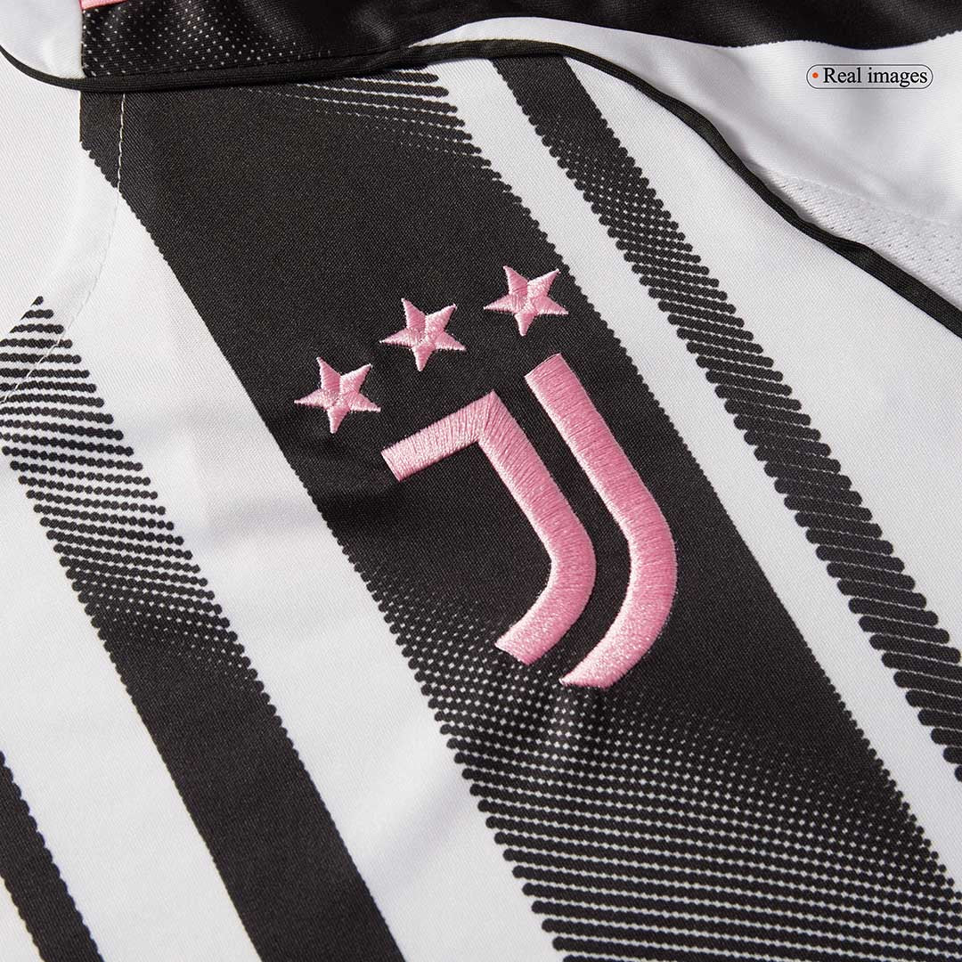 YILDIZ #10 Juventus Jeep x Visit Detroit Sponsor Home Soccer Jersey 2025/26 Black&White