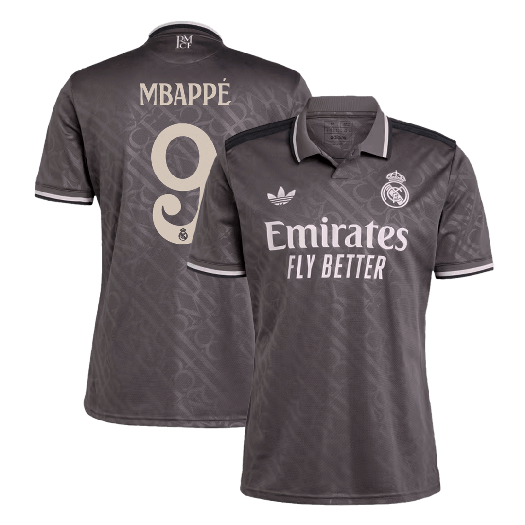 Mbappe #9 Real Madrid Third Away Soccer Jersey 2024/25