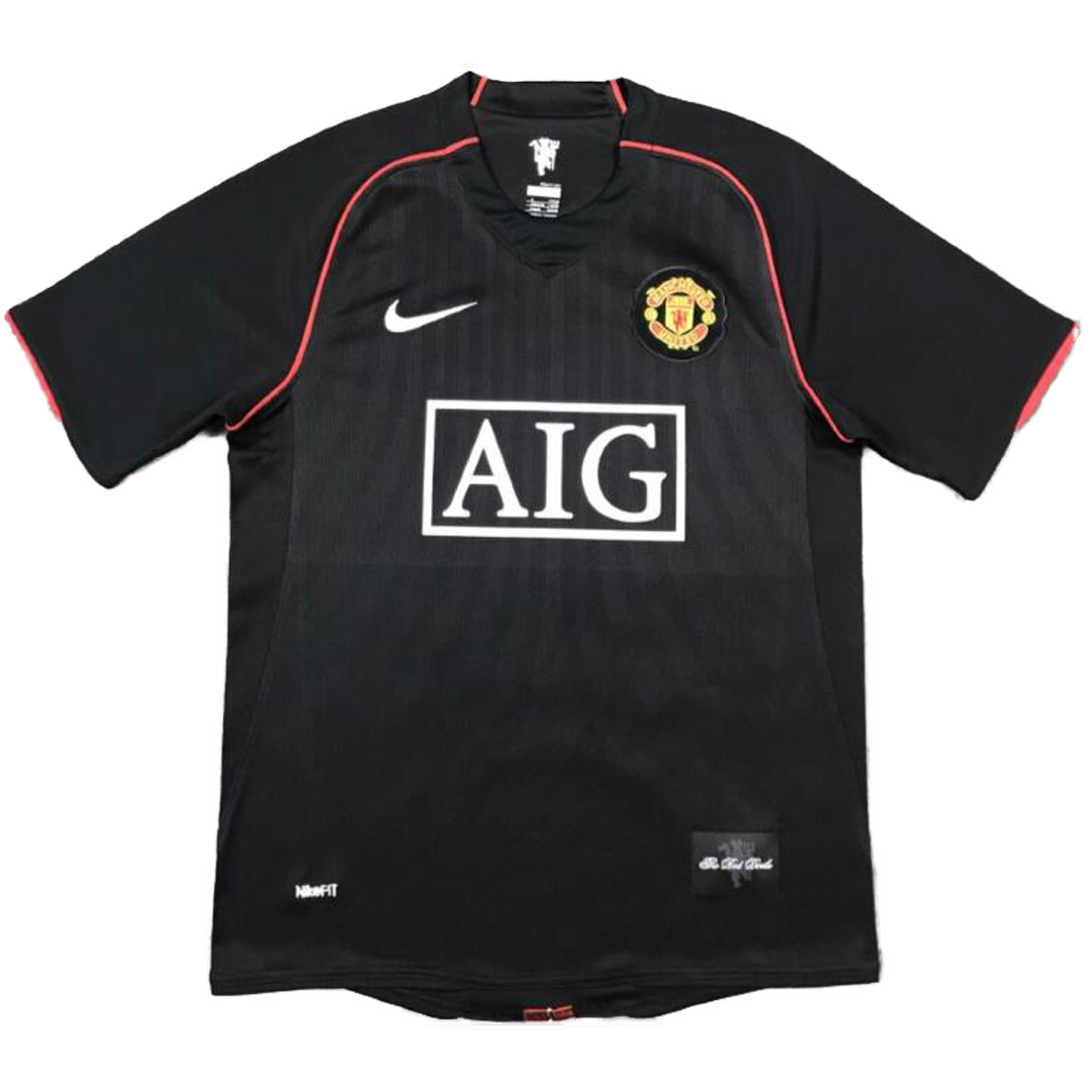 SCHOLES #18 Manchester United Retro Jersey Away Soccer Shirt 2007/08