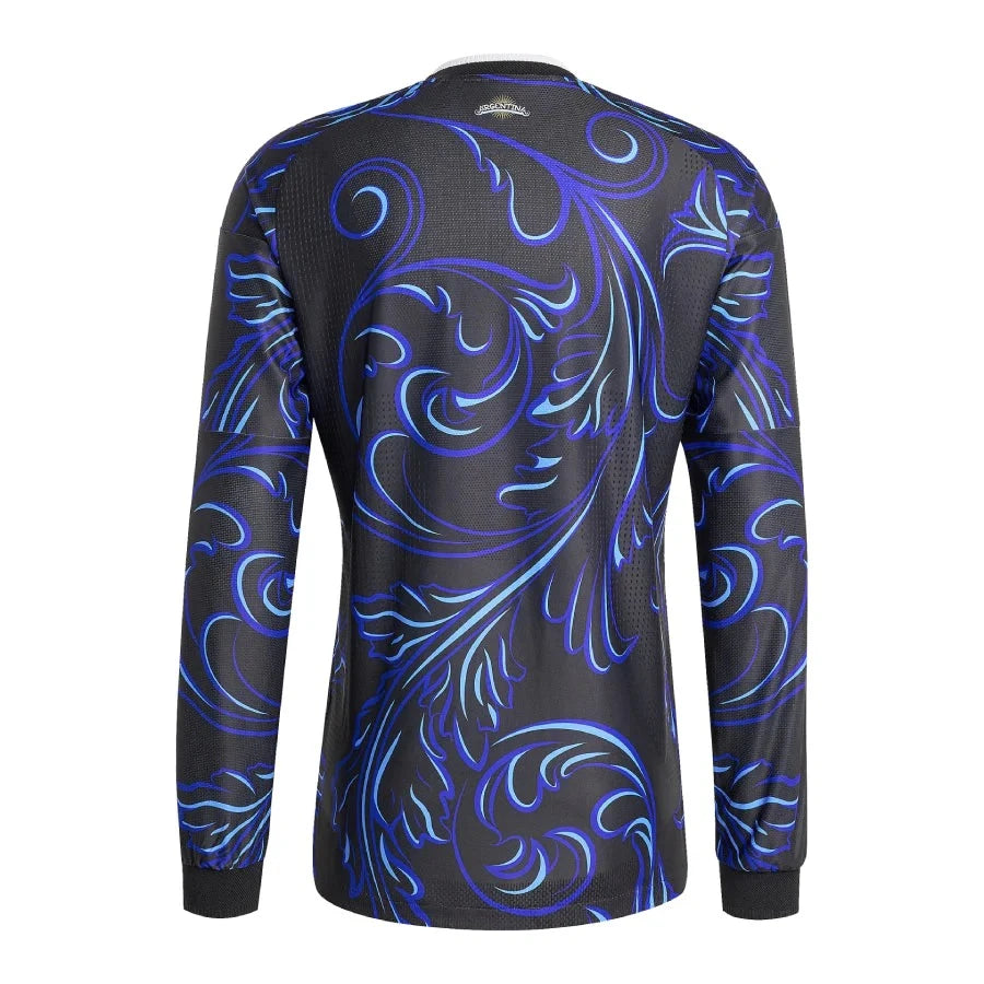 Argentina 2026 World Cup Away Men's Long-Sleeve Stadium Replica Jersey Back View