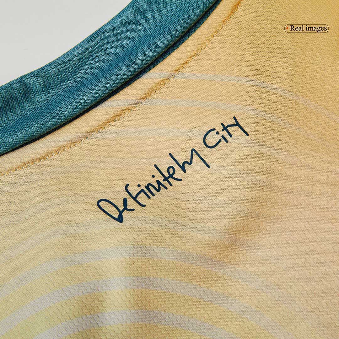 Gift-Kid's Manchester City Fourth Away Soccer Jersey Kit(Shirt+Shorts) 2024/25