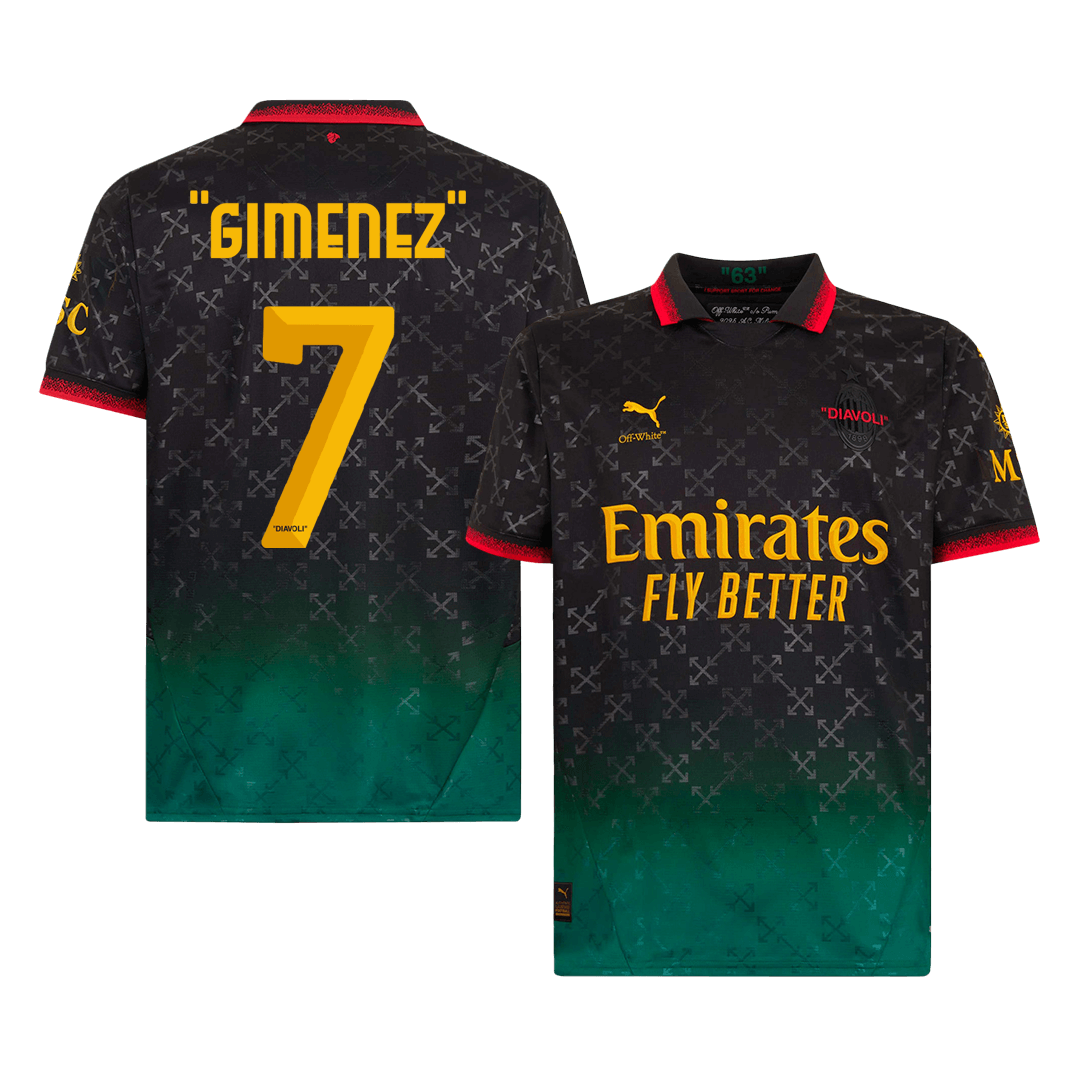 AC Milan GIMENEZ #7 Fourth Away Soccer Jersey 2024/25