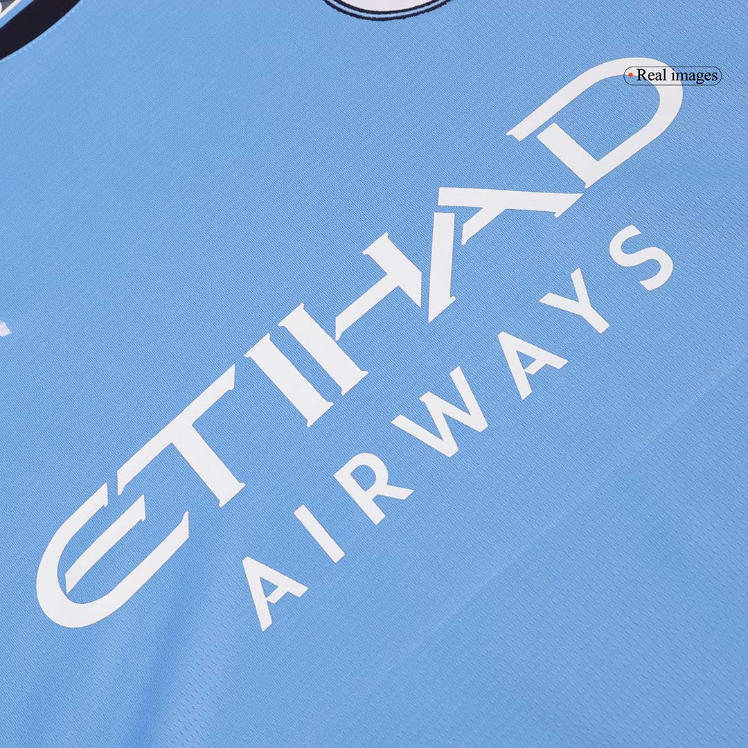 Manchester City Home Long Sleeve Football Shirt 2024/25