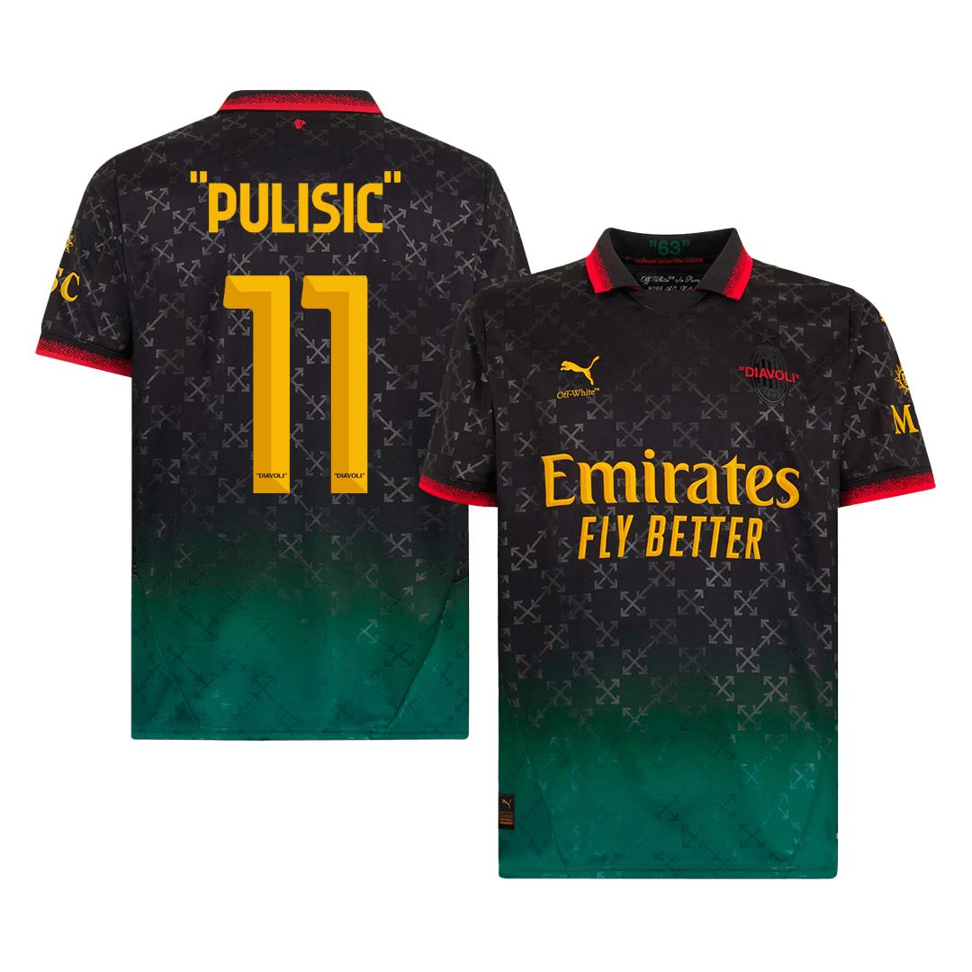 AC Milan PULISIC #11 Fourth Away Soccer Jersey 2024/25