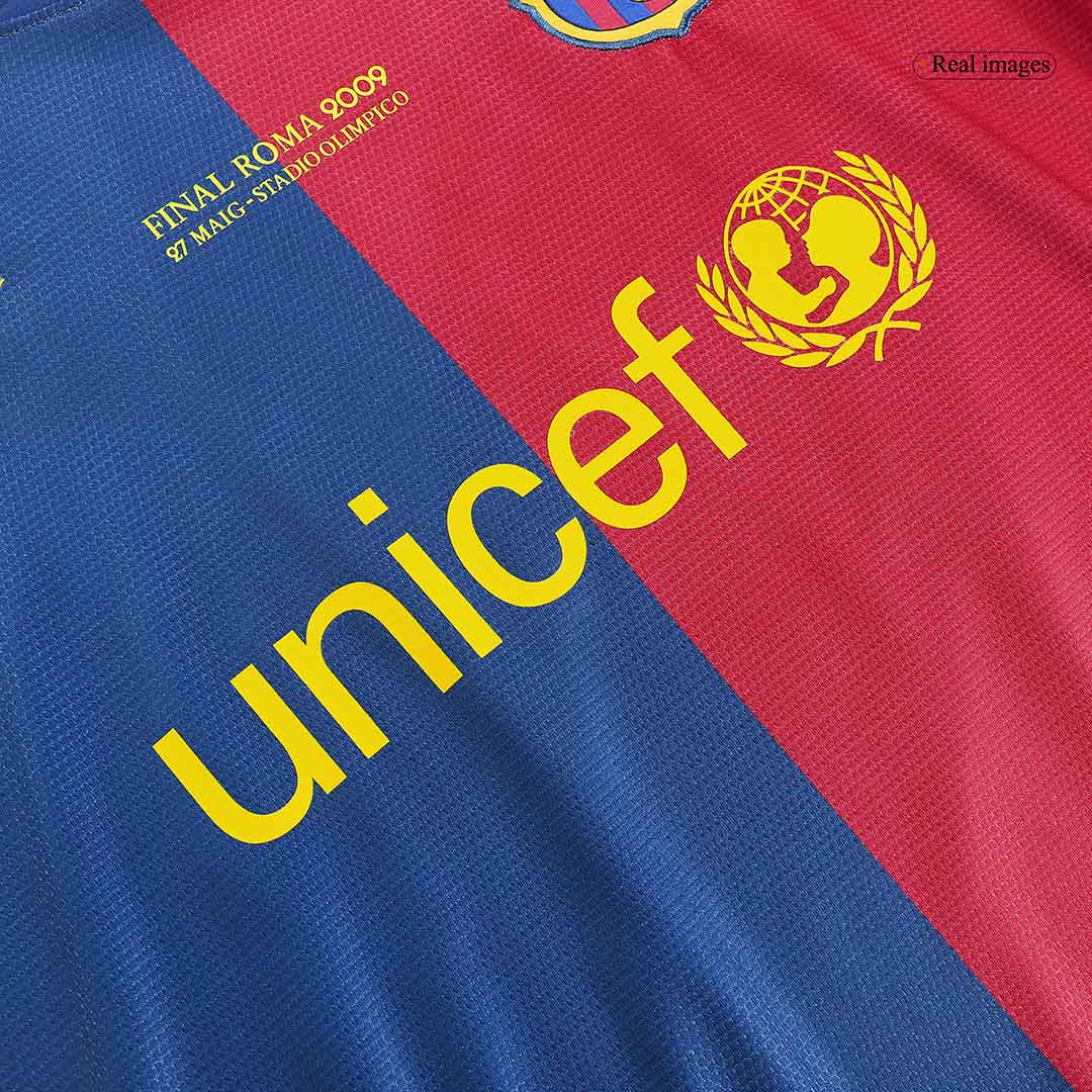 Retro Jersey XAVI #6 Barcelona Retro Jersey Home Soccer Shirt 2008/09 UCL Final