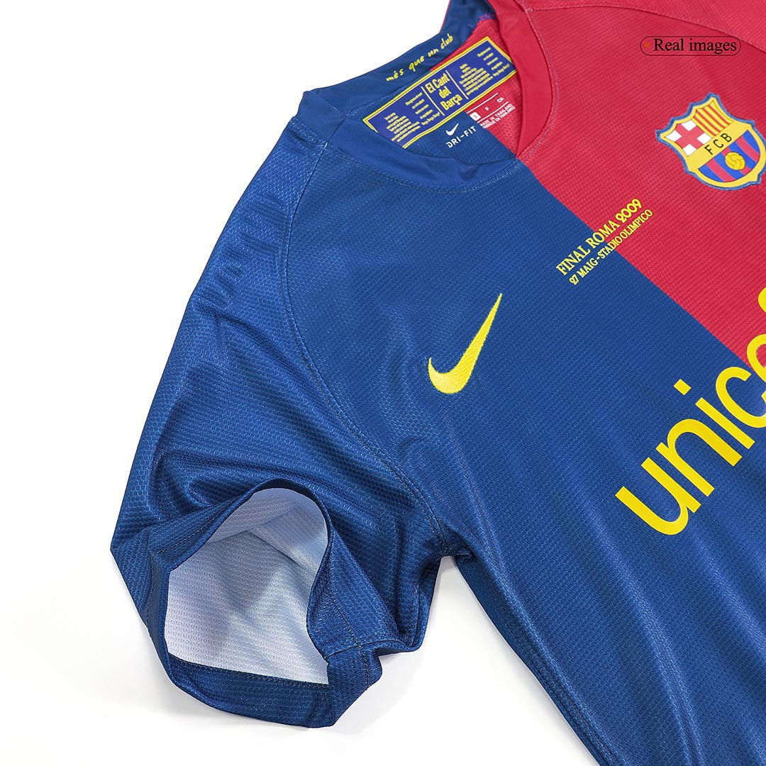 Retro Jersey A.INIESTA #8 Barcelona Retro Jersey Home Soccer Shirt 2008/09 UCL Final