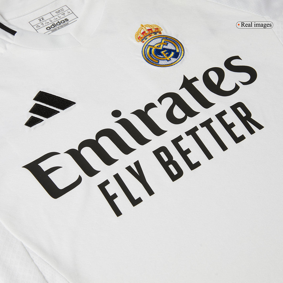 Gift-Kid's Real Madrid Home Soccer Jersey Kit (Shirt+Shorts) 2024/25