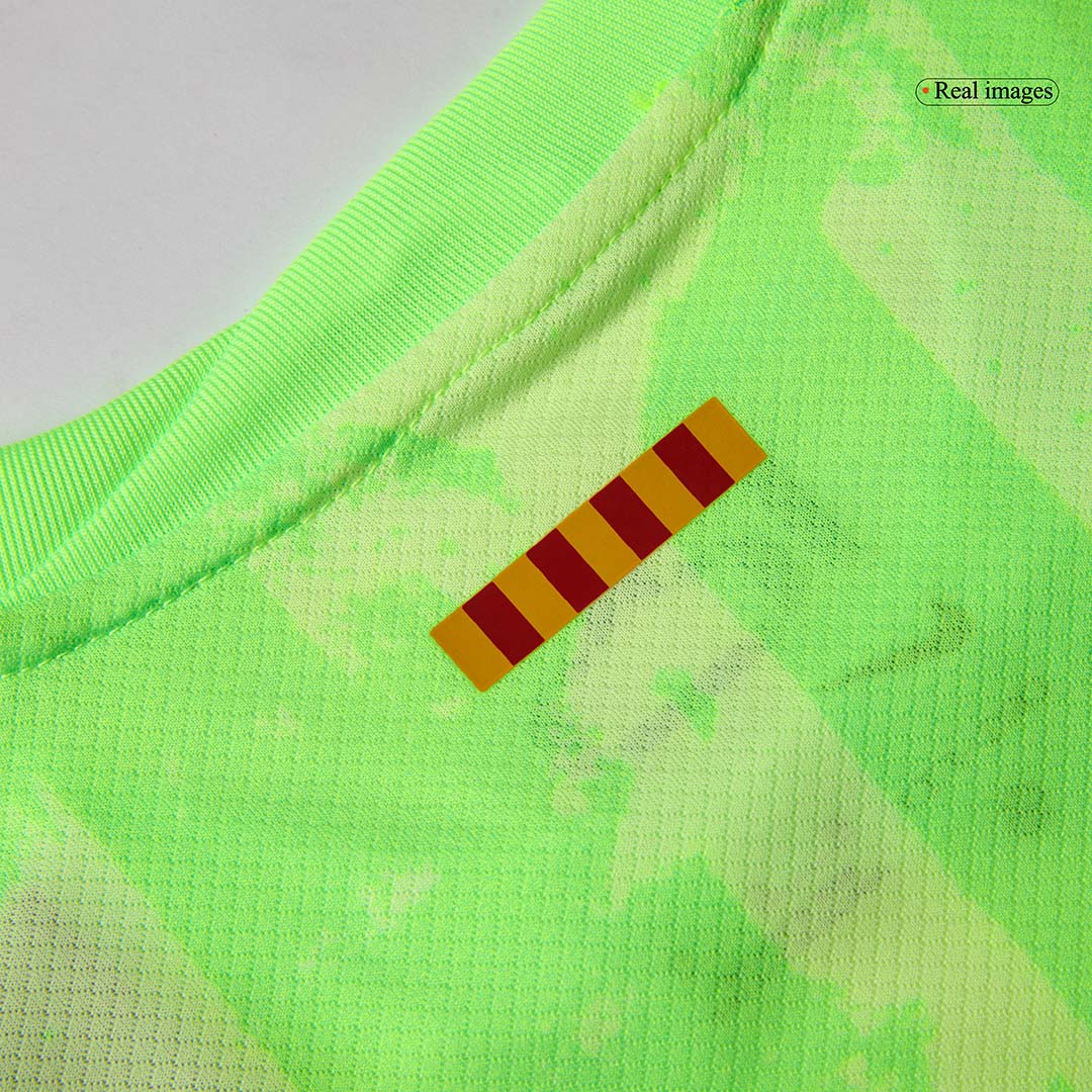 Kid's Barcelona Third Away Soccer Jersey Kit(Shirt+Shorts) 2024/25 - UCL (Spotify Logo Without Text)