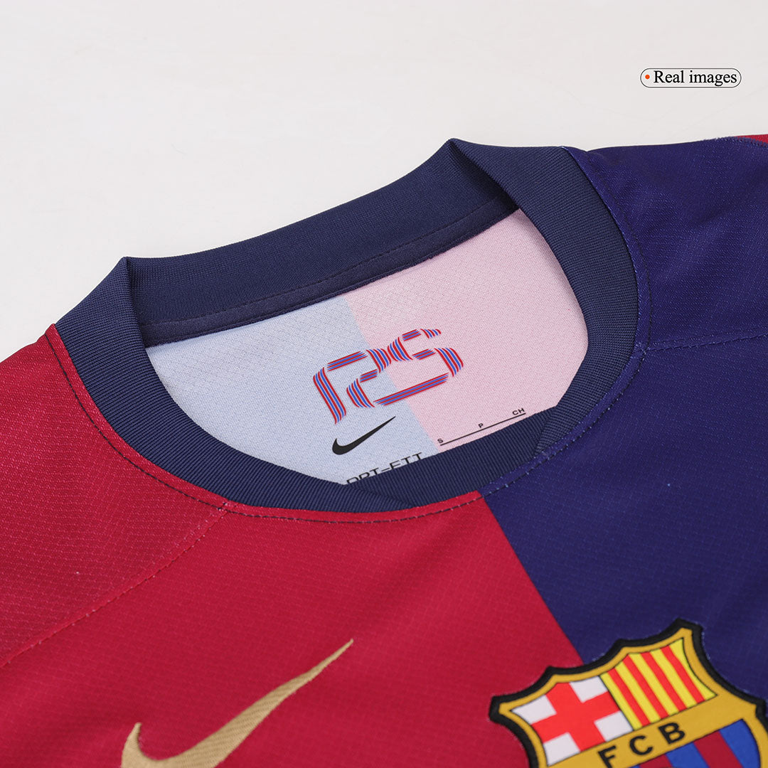 Barcelona Home Soccer Jersey 2024/25 - Spotify Logo Without Text