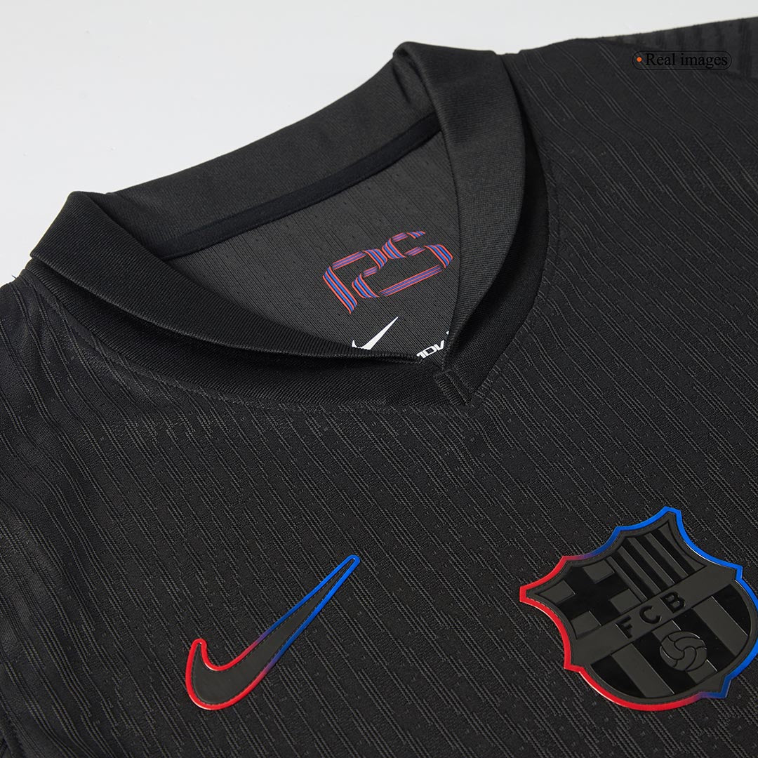 Authentic RAPHINHA #11 Barcelona Soccer Jersey Away Shirt 2024/25 - UCL (Spotify Logo Without Text)