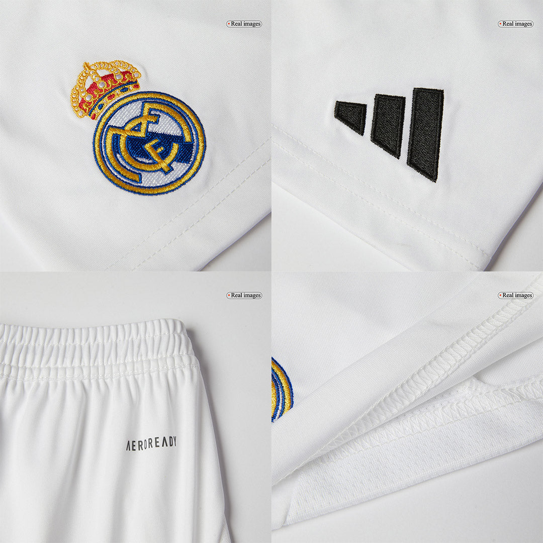Gift-Kid's Real Madrid Home Soccer Jersey Kit (Shirt+Shorts) 2024/25