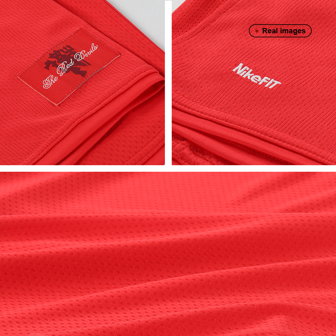SCHOLES #18 Manchester United Retro Jersey Home Soccer Shirt 2007/08