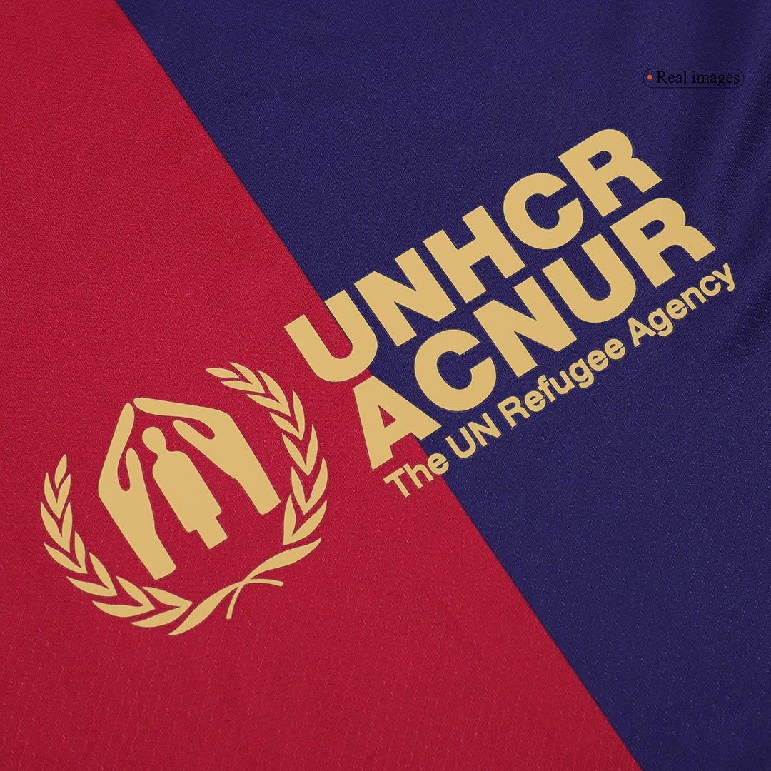Barcelona Home Soccer Jersey 2024/25 - Spotify Logo Without Text