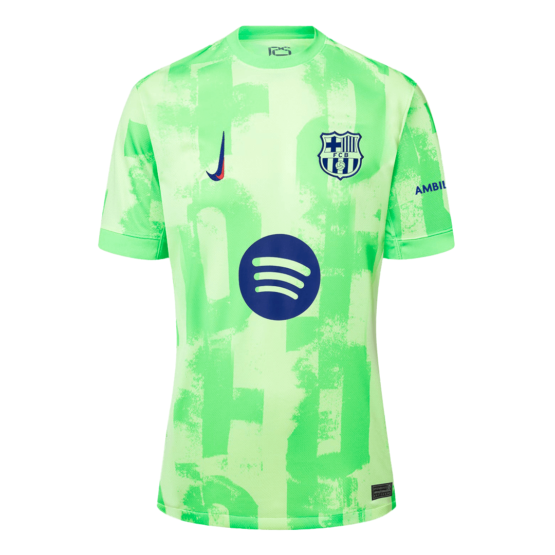 Barcelona Third Away Soccer Jersey Kit(Shirt+Shorts) 2024/25 - UCL (Spotify Logo Without Text)