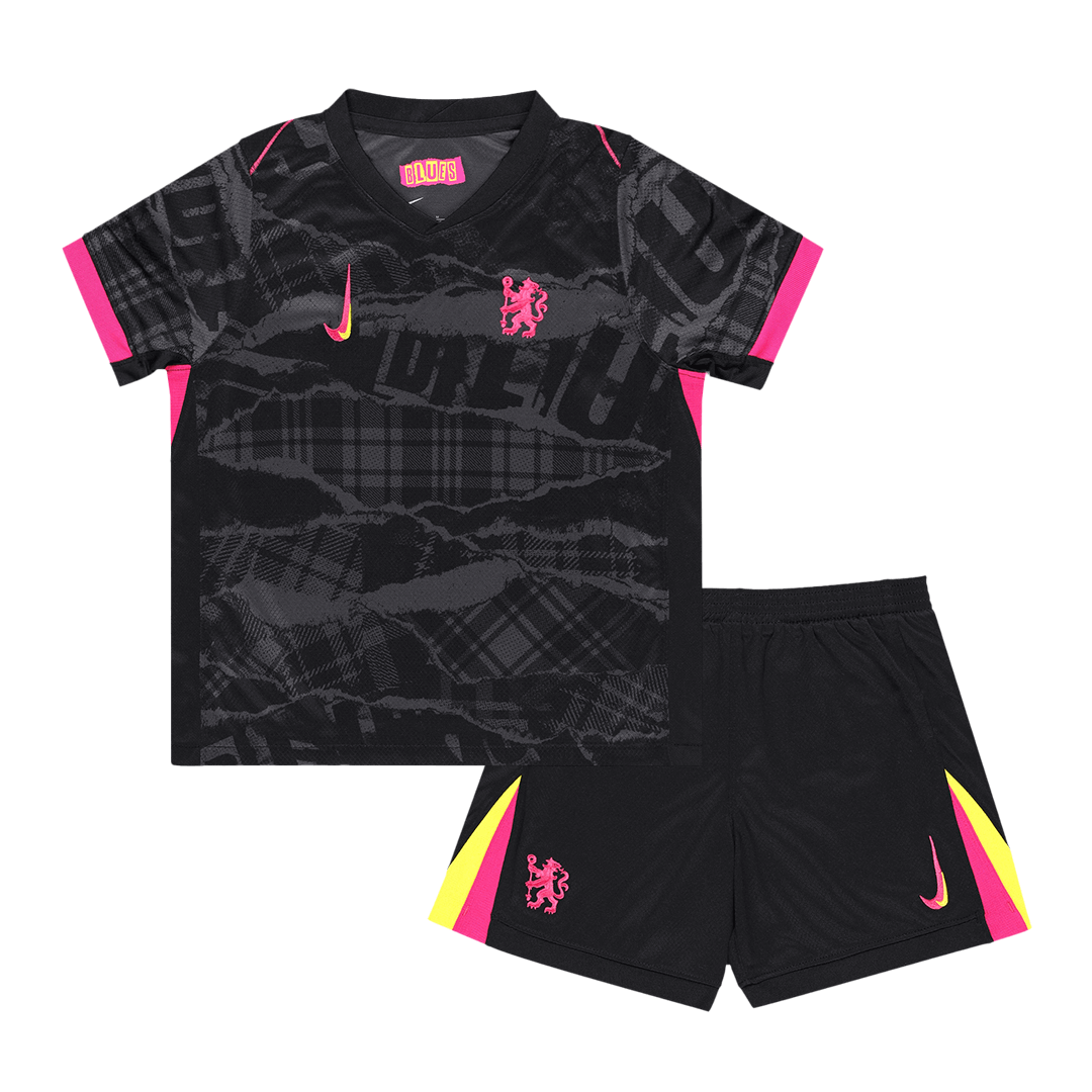 Gift-Kid's Chelsea Third Away Soccer Jersey Kit(Shirt+Shorts) 2024/25