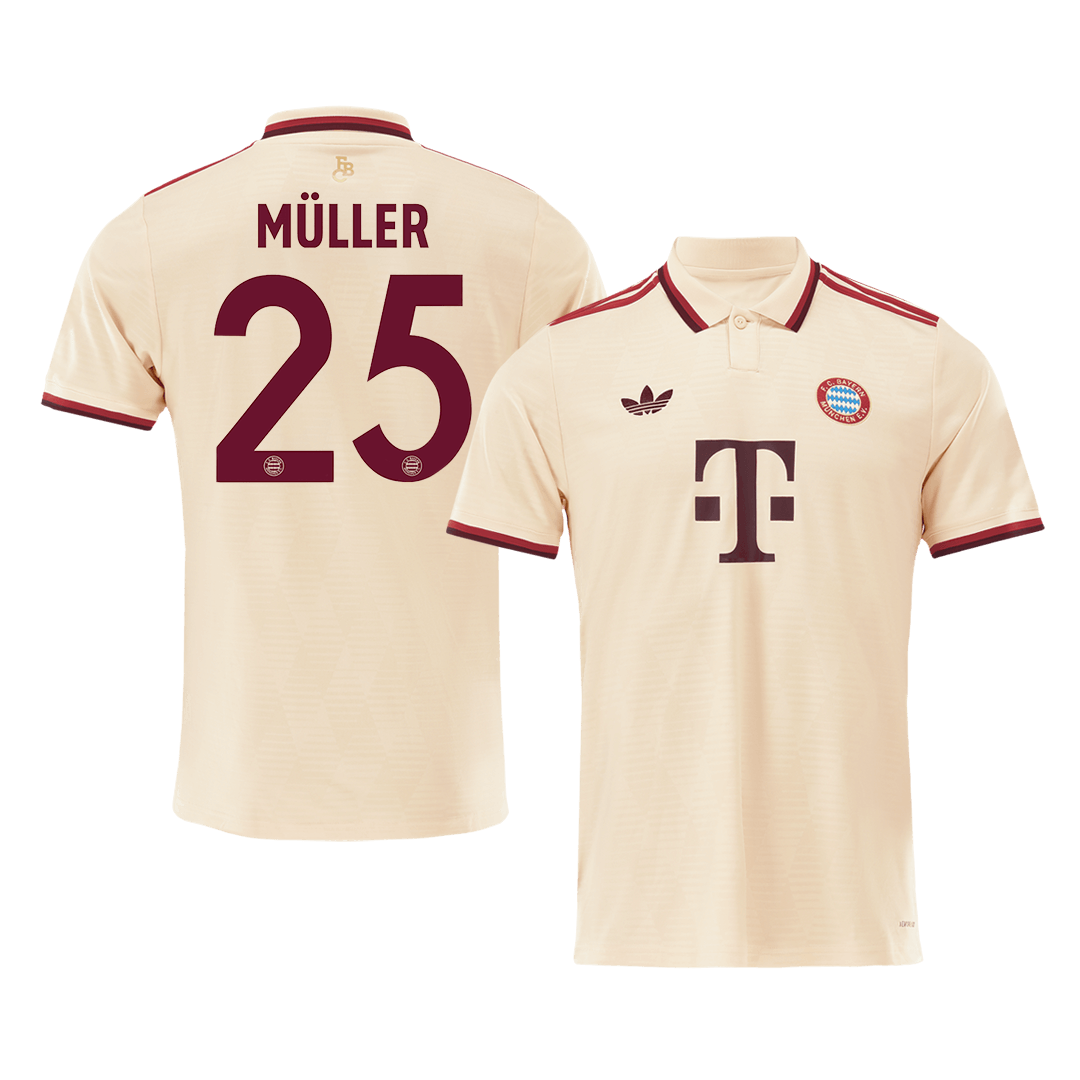 M¨¹LLER #25 Bayern Munich Third Away Soccer Jersey 2024/25
