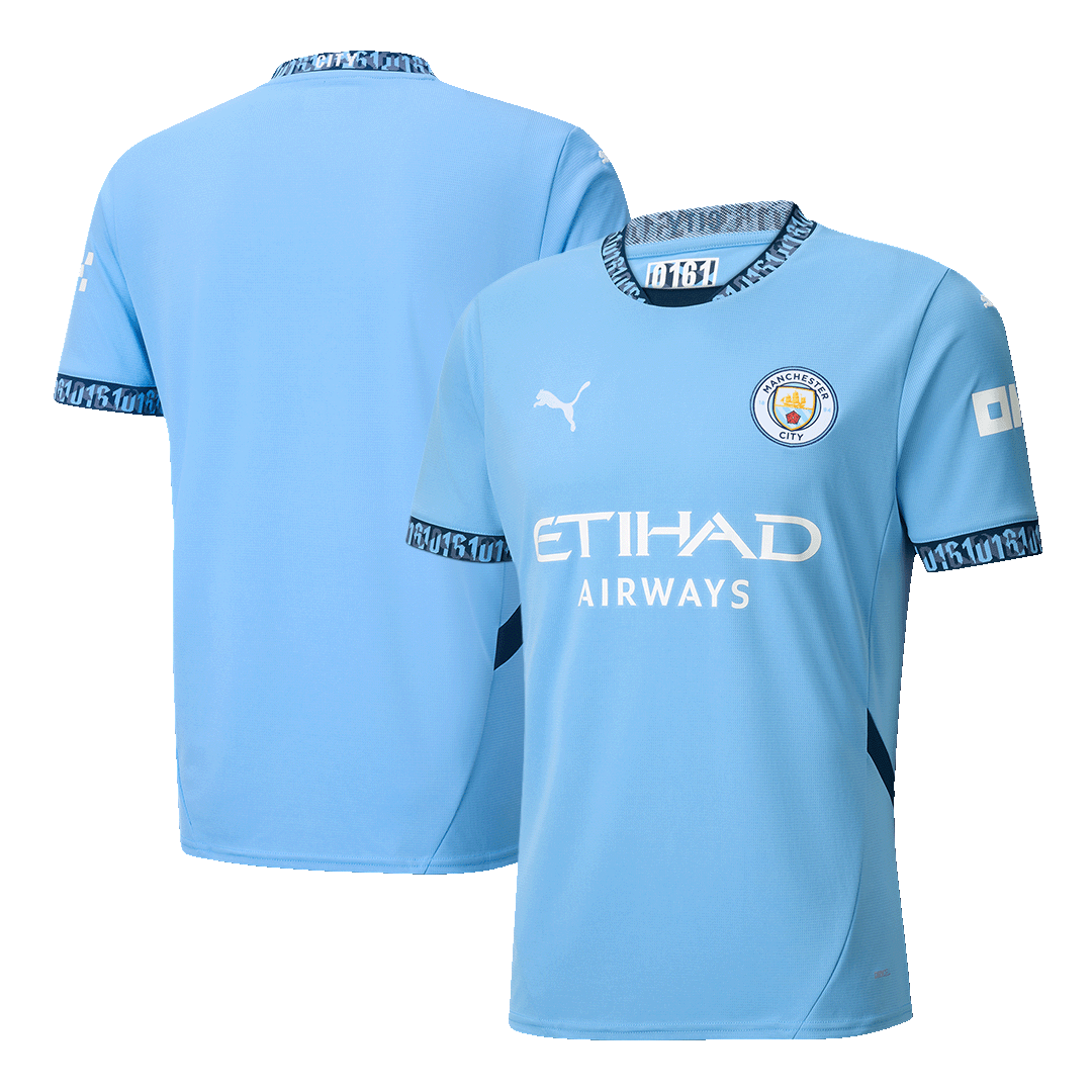 Gift-Manchester City Home Soccer Jersey 2024/25