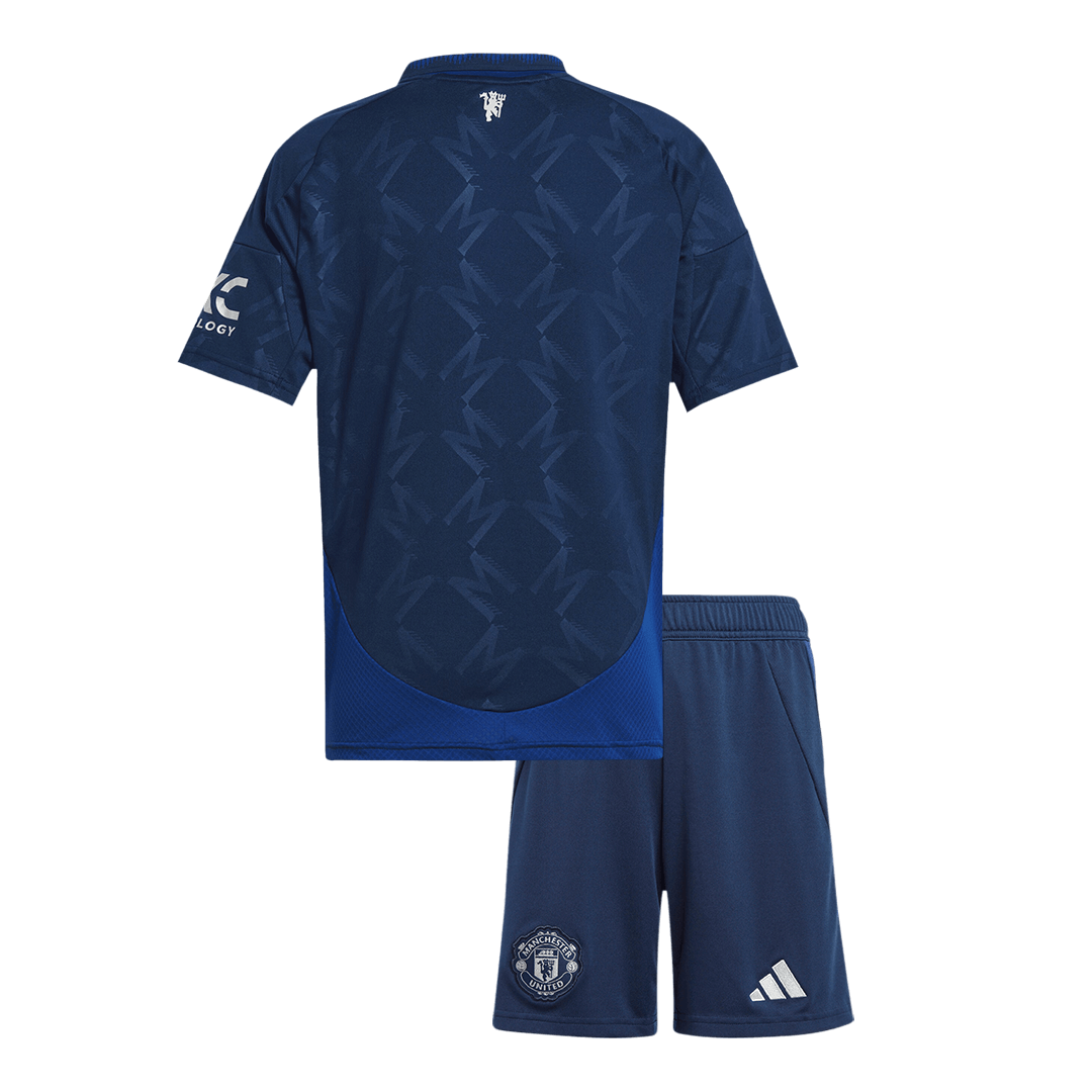 Gift-Kid's Manchester United Away Soccer Jersey Kit (Shirt+Shorts) 2024/25