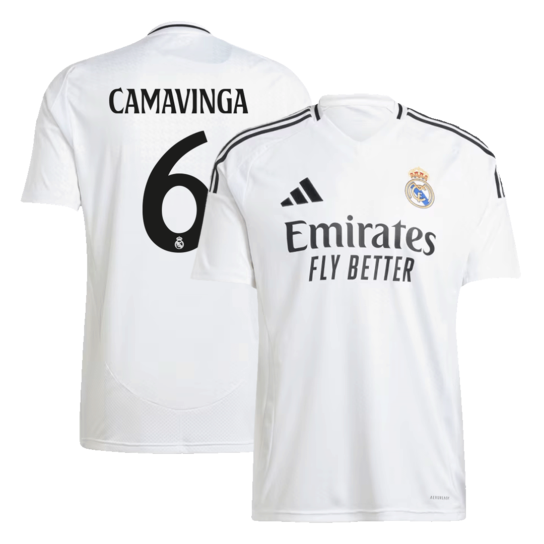 CAMAVINGA #6 Real Madrid Home Soccer Jersey 2024/25