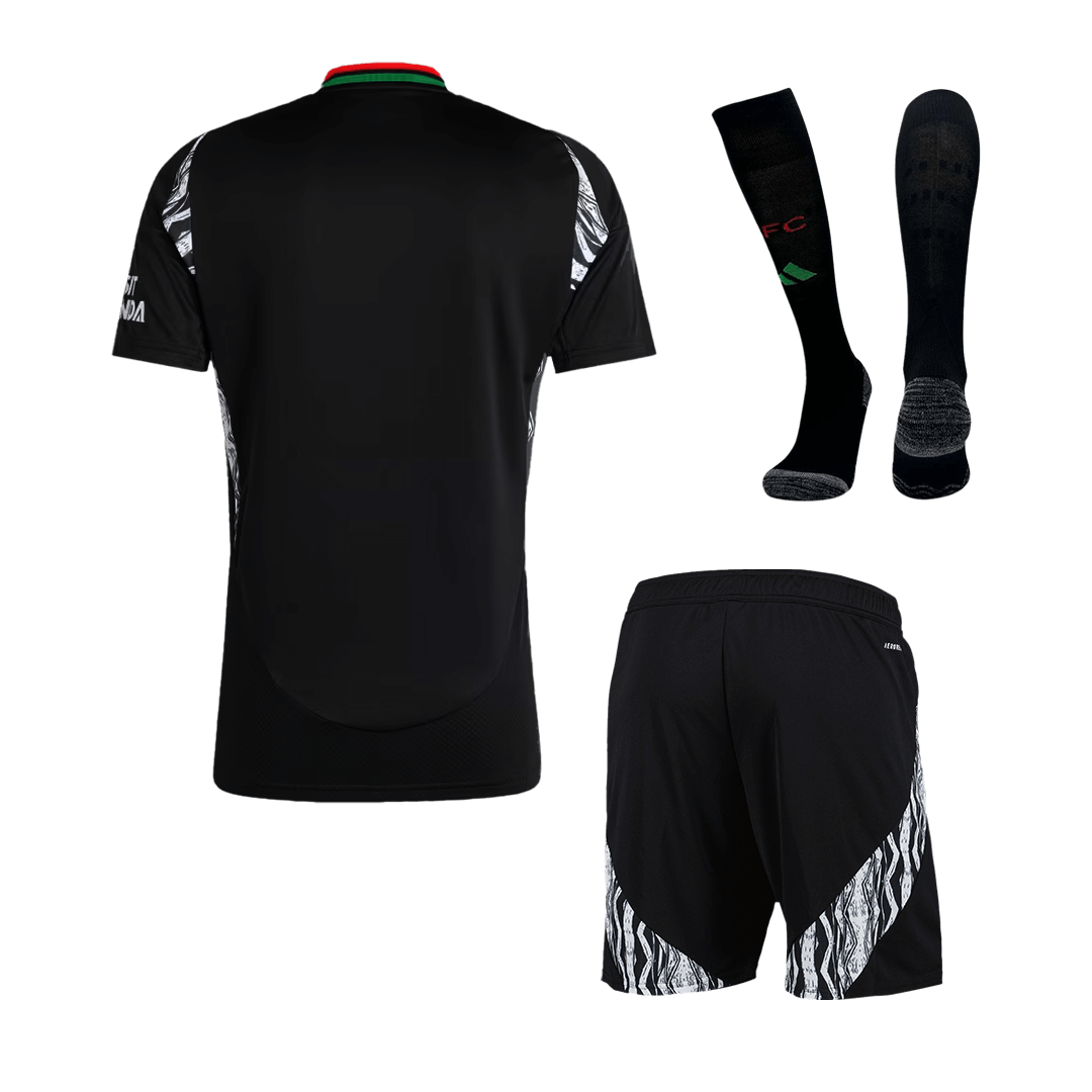 Arsenal Away Soccer Jersey Kit(Shirt+Shorts+Socks) 2024/25
