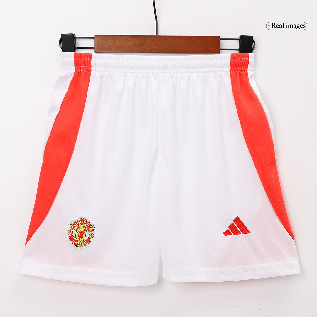 Gift-Kid's Manchester United Home Soccer Jersey (Shirt+Shorts) 2024/25