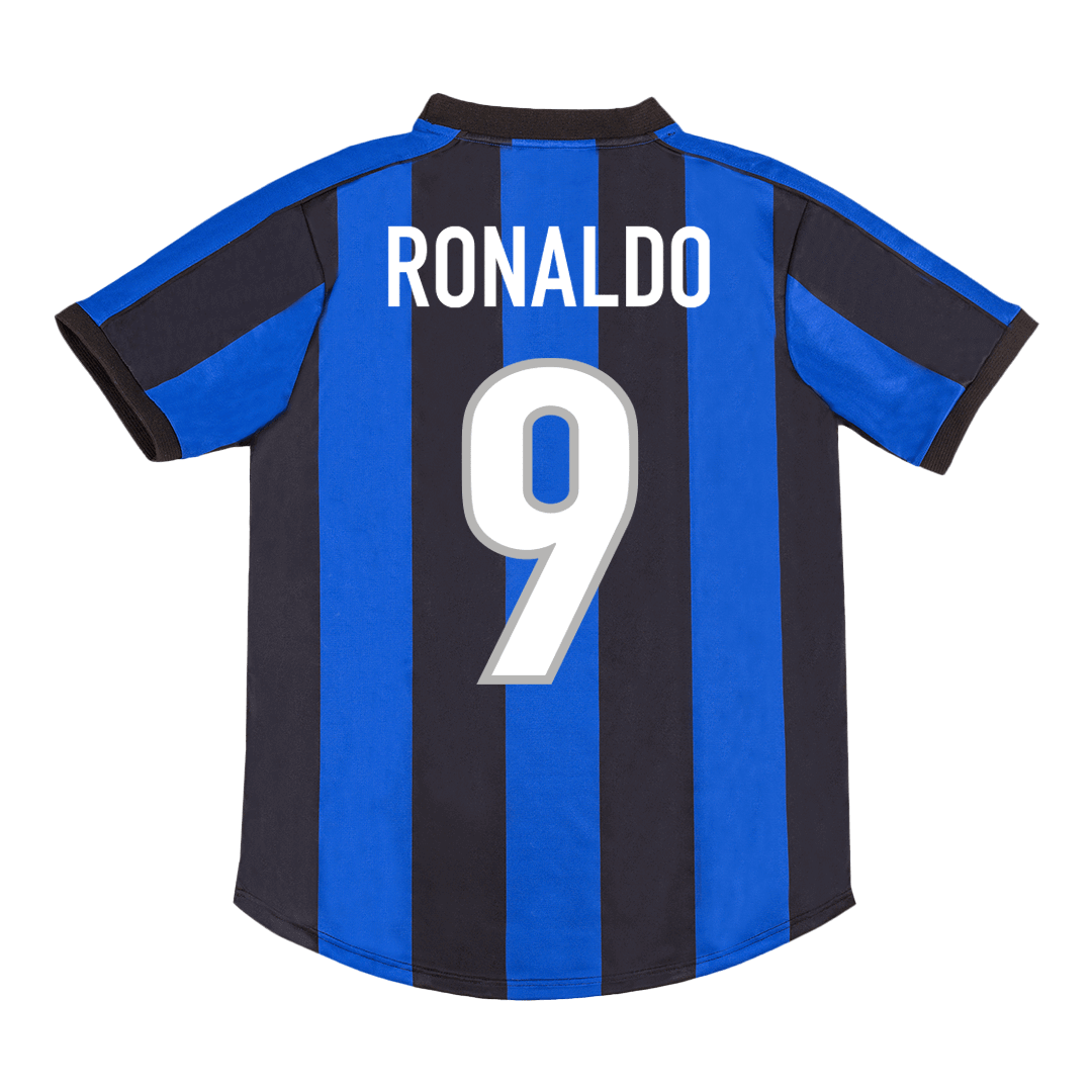 Retro Jersey RONALDO #9 Inter Milan Retro Jersey Home Soccer Shirt 1999/00