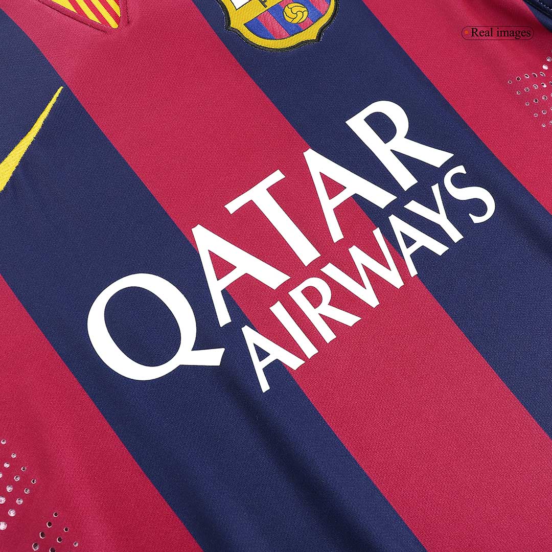 NEYMAR JR #11 Barcelona Retro Jersey Home Soccer Shirt 2014/15