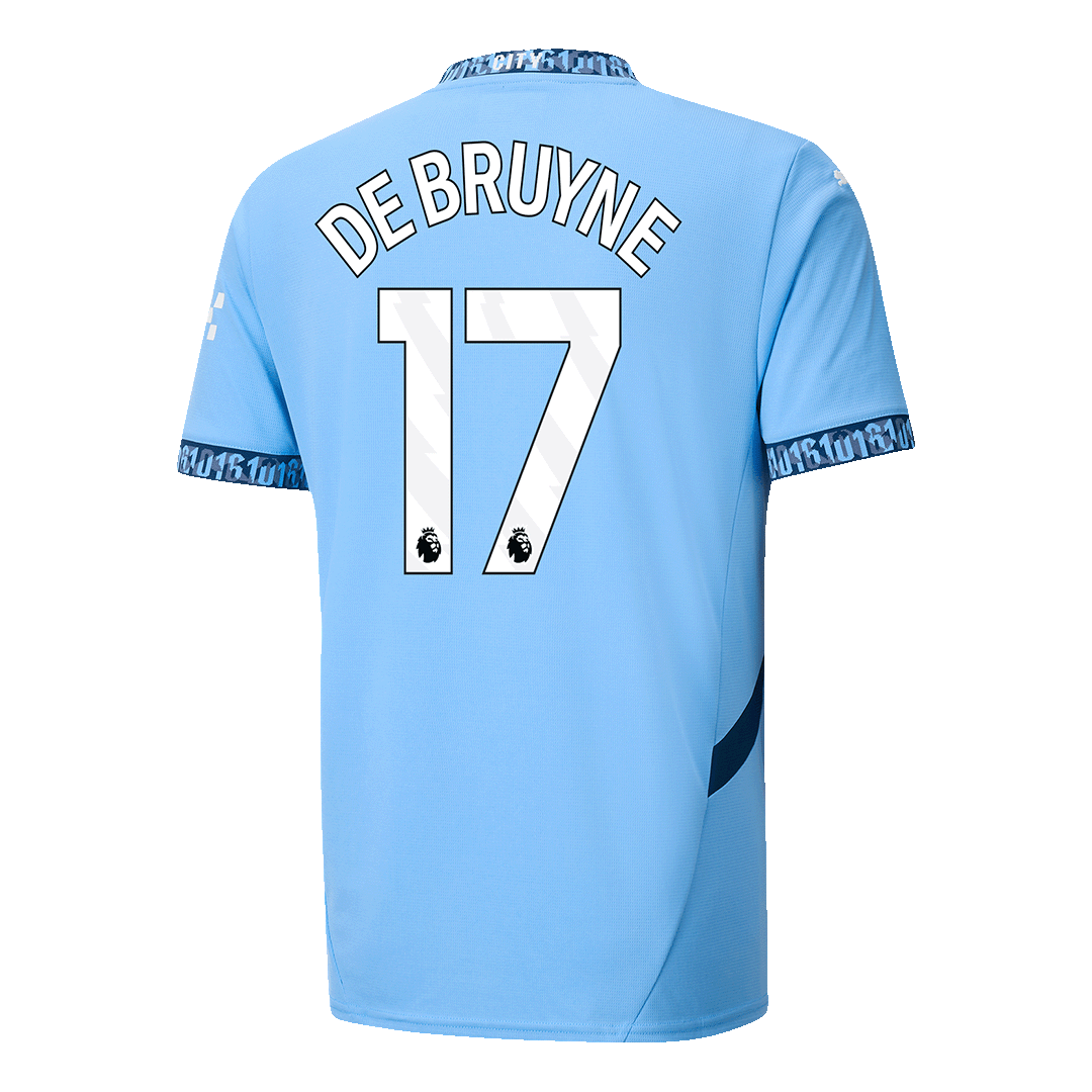 DE BRUYNE #17 Manchester City Home Soccer Jersey 2024/25