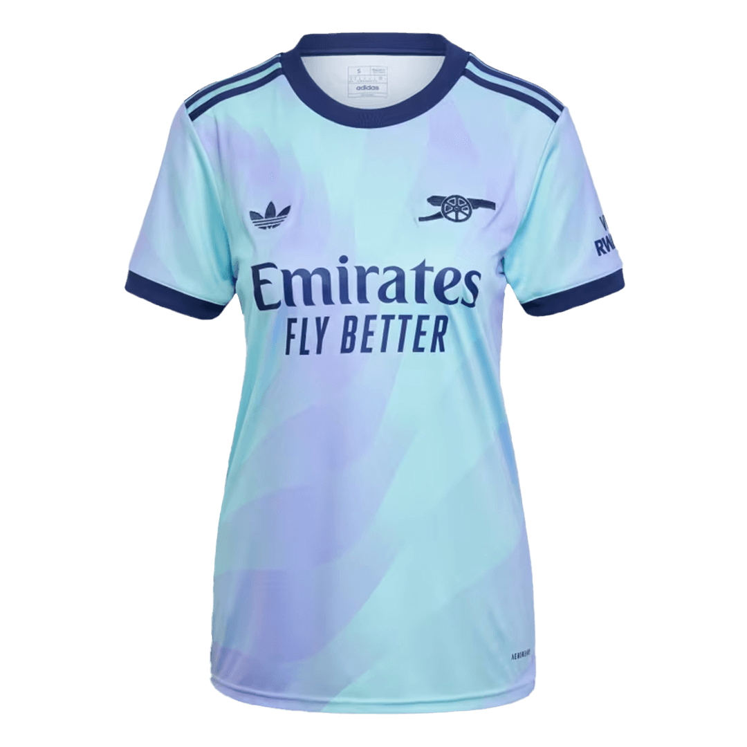 Gift-Women's Arsenal Third Away Soccer Jersey Shirt 2024/25