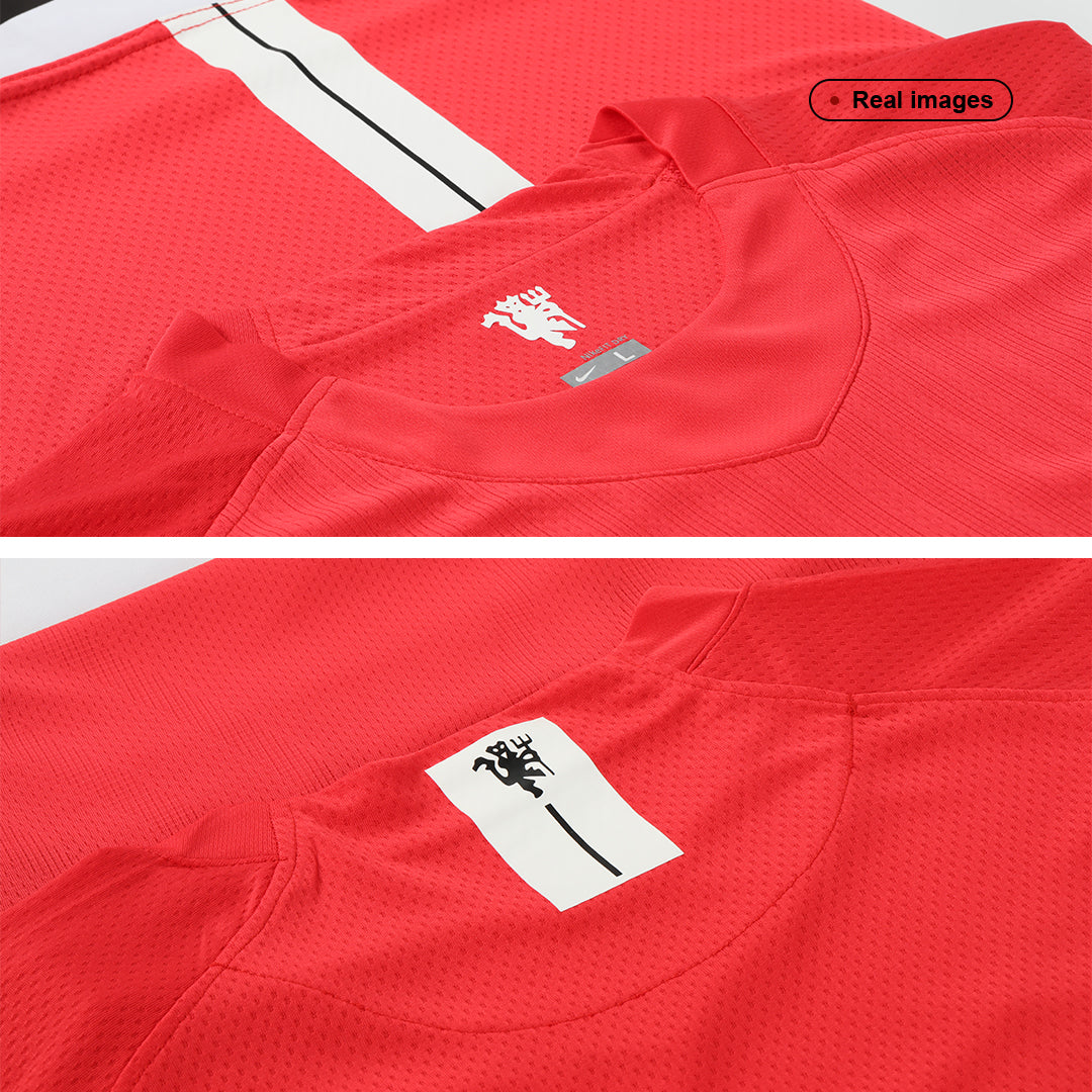 SCHOLES #18 Manchester United Retro Jersey Home Soccer Shirt 2007/08