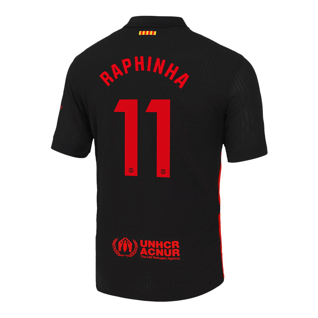 Authentic RAPHINHA #11 Barcelona Soccer Jersey Away Shirt 2024/25