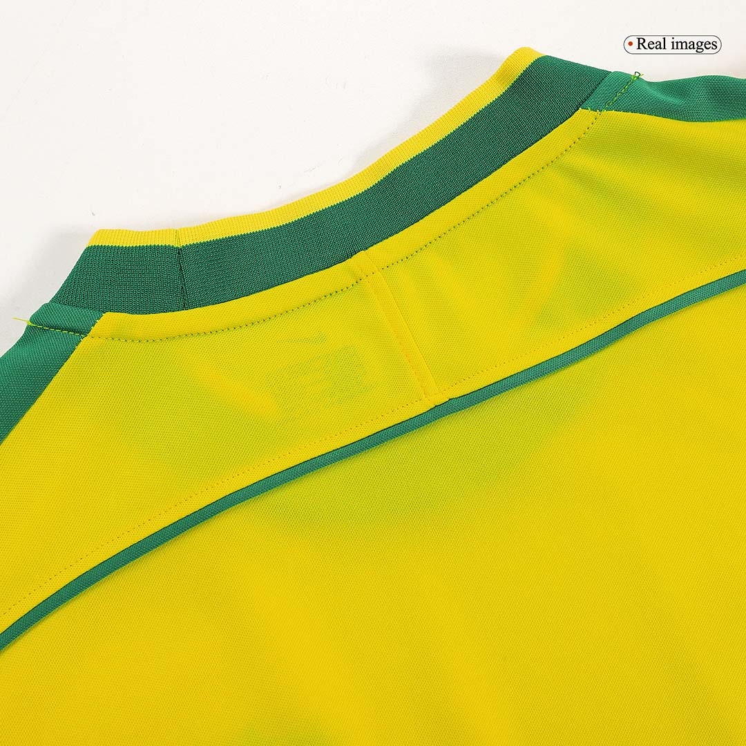Retro 1998 Brazil Home Soccer Jersey