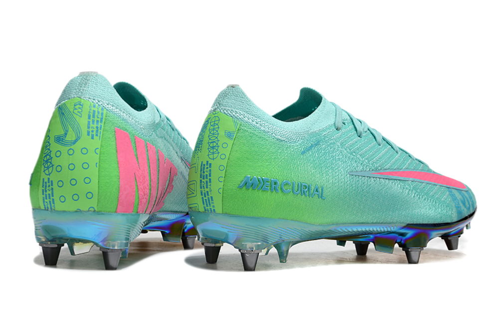 Nike Air Zoom Mercurial Vapor 16 Elite SG-Pro Anti-Clog Football Soccer Cleats Boots PNK-YLW