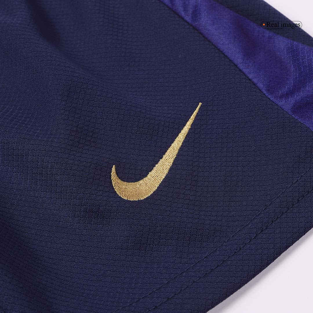 Gift-Kid's Barcelona Home Spotify Logo Without Text Soccer Jersey Kit(Shirt+Shorts) 2024/25