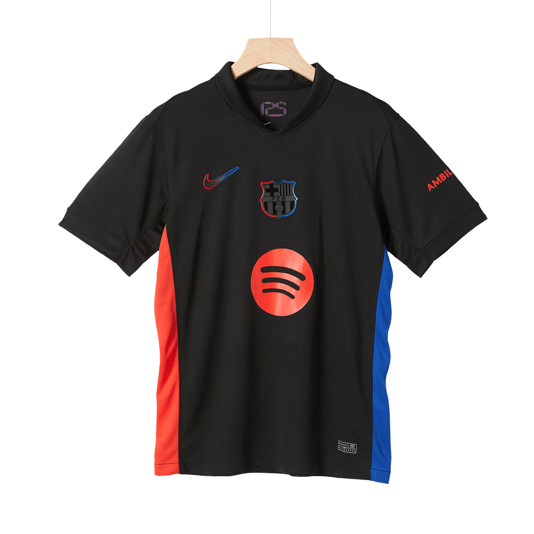 Gift-Barcelona Away Soccer Jersey 2024/25- Spotify Logo Without Text