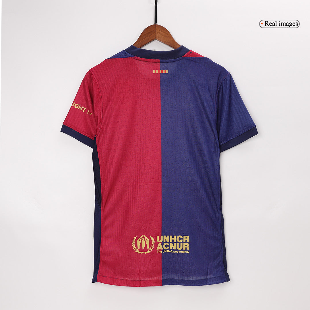 Player Version Barcelona Home Football Shirt 2024/25 - old sponsor