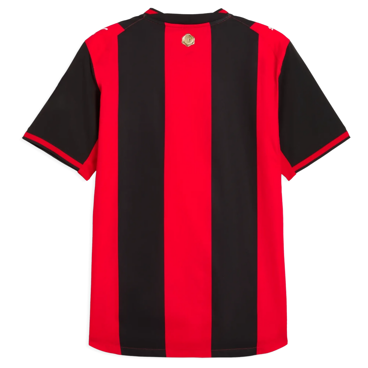 Back view of AC Milan 2026-2027 home red on-field authentic football shirt by Final Third Kit