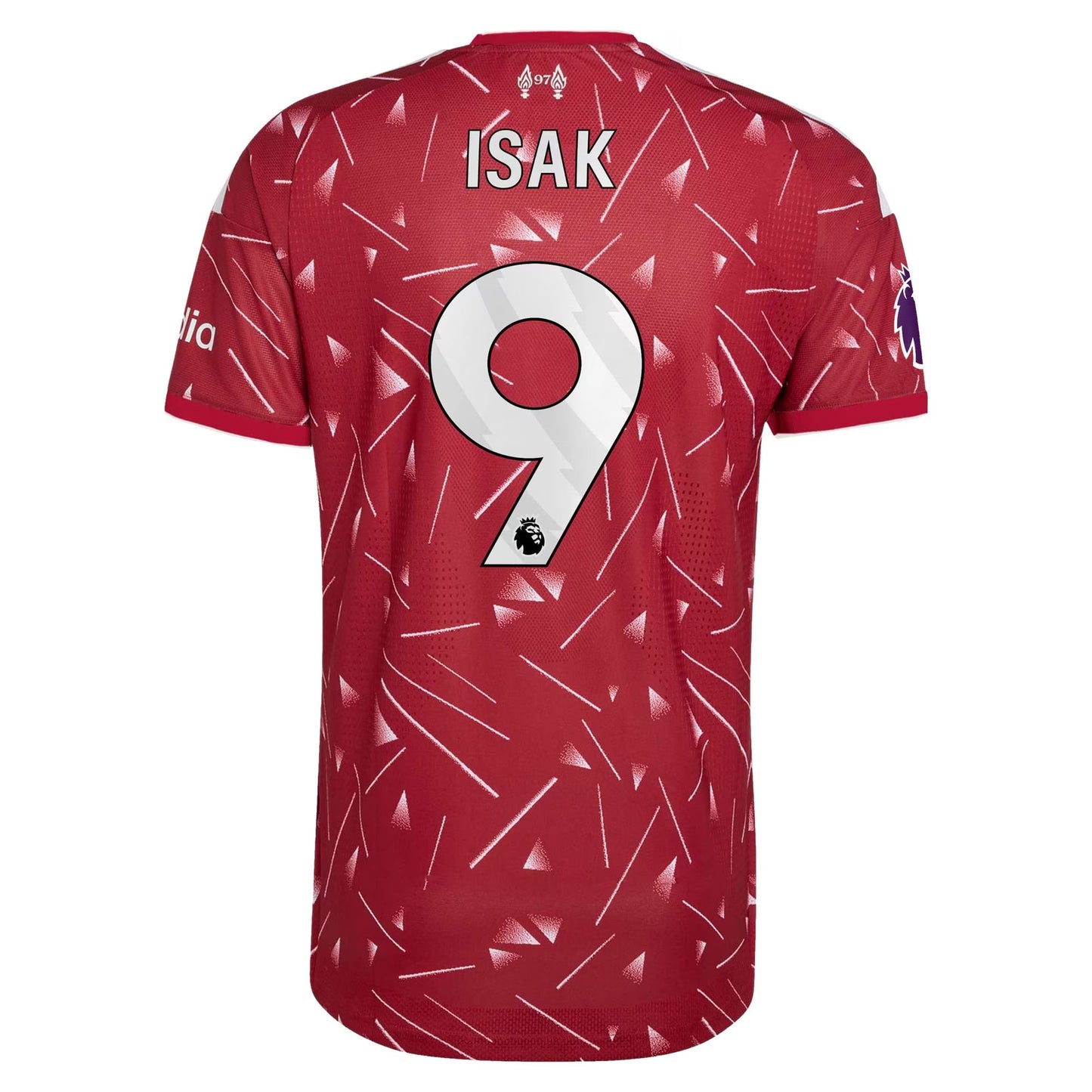 Liverpool 2026/27 Home Match Authentic Jersey - Isak #9 back view
