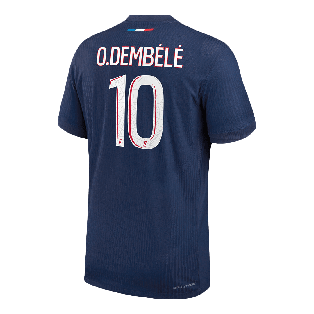 PSG Authentic O.DEMBÉLÉ #10 Soccer Jersey PSG Home Shirt 2024/25