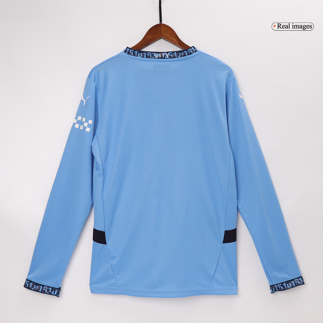 Manchester City Home Long Sleeve Football Shirt 2024/25