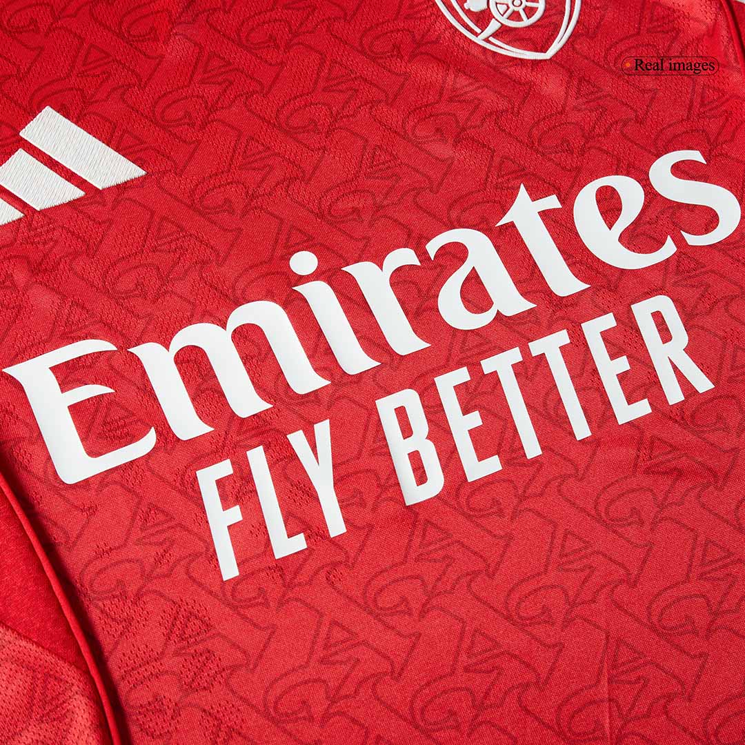 SALIBA #2 Arsenal Home Authentic Soccer Jersey 2025/26