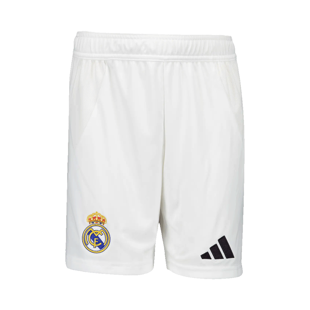 Gift-Real Madrid Home Soccer Shorts 2024/25 White