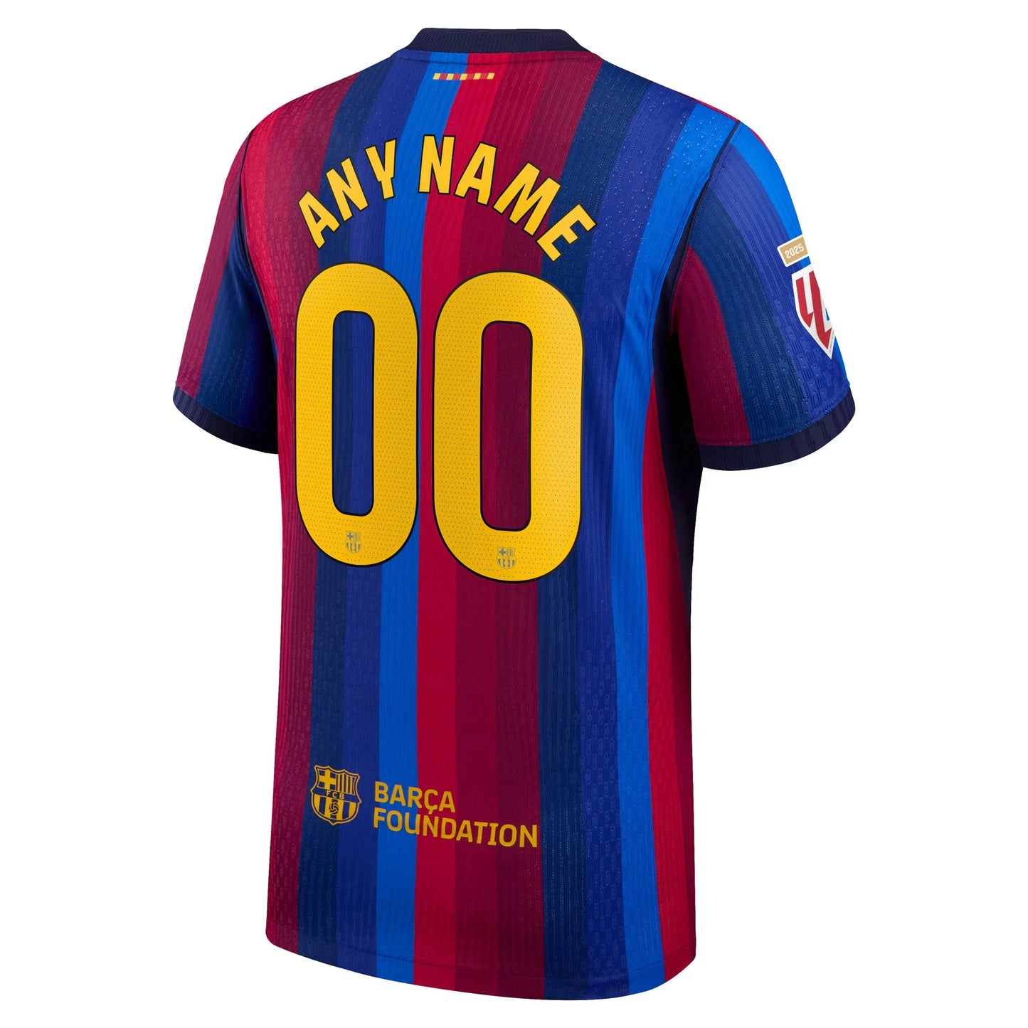 Barcelona 2026/27 Home Match Authentic Custom Jersey Back View