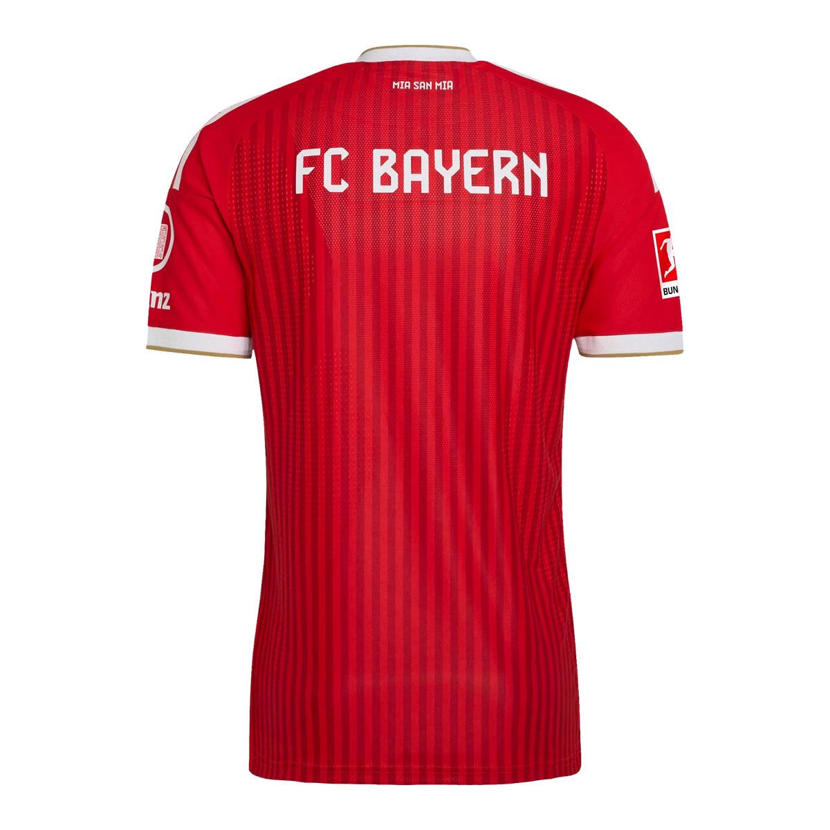 Back view of women's Bayern Munich 2026-2027 home red replica football shirt by Final Third Kit