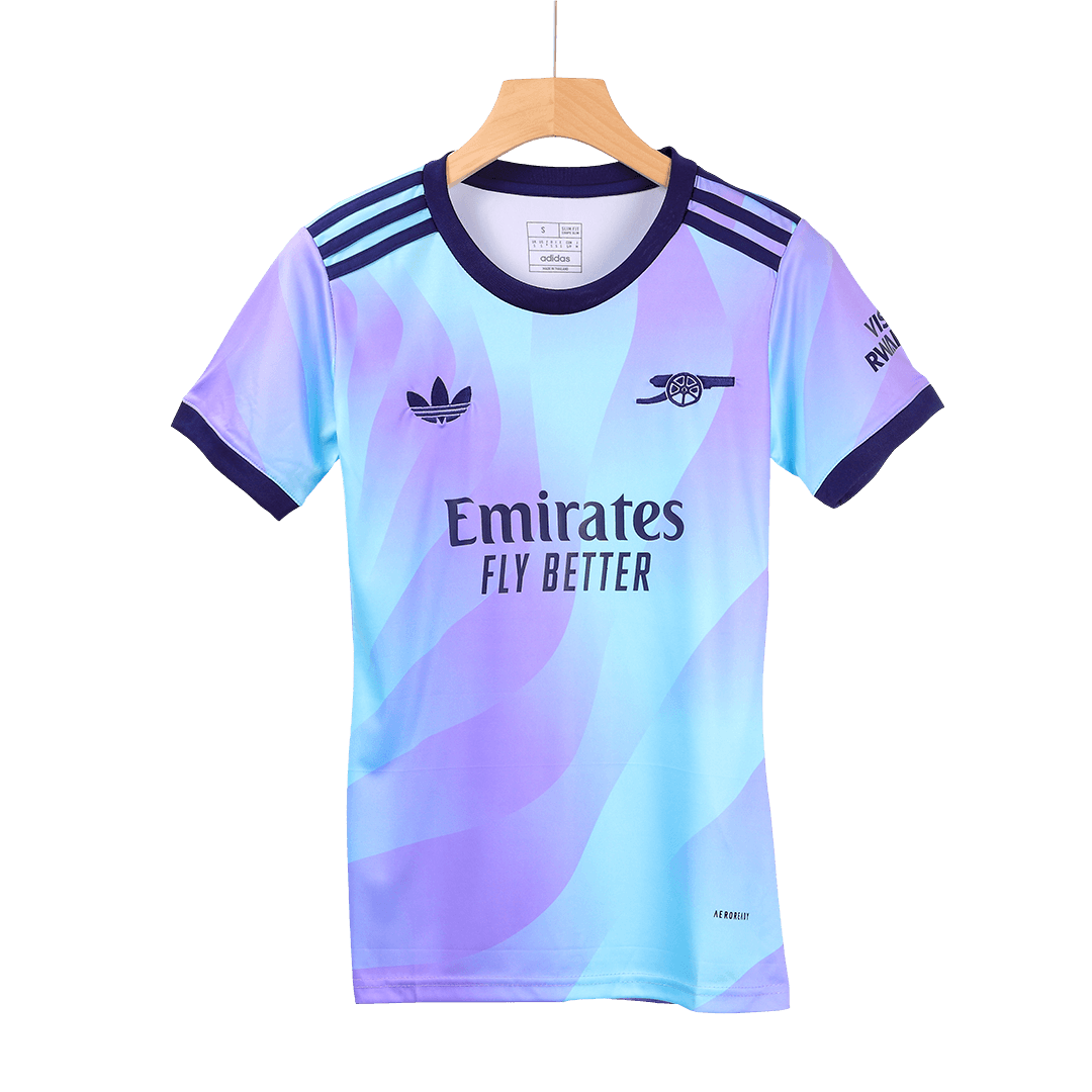 Gift-Women's Arsenal Third Away Soccer Jersey Shirt 2024/25