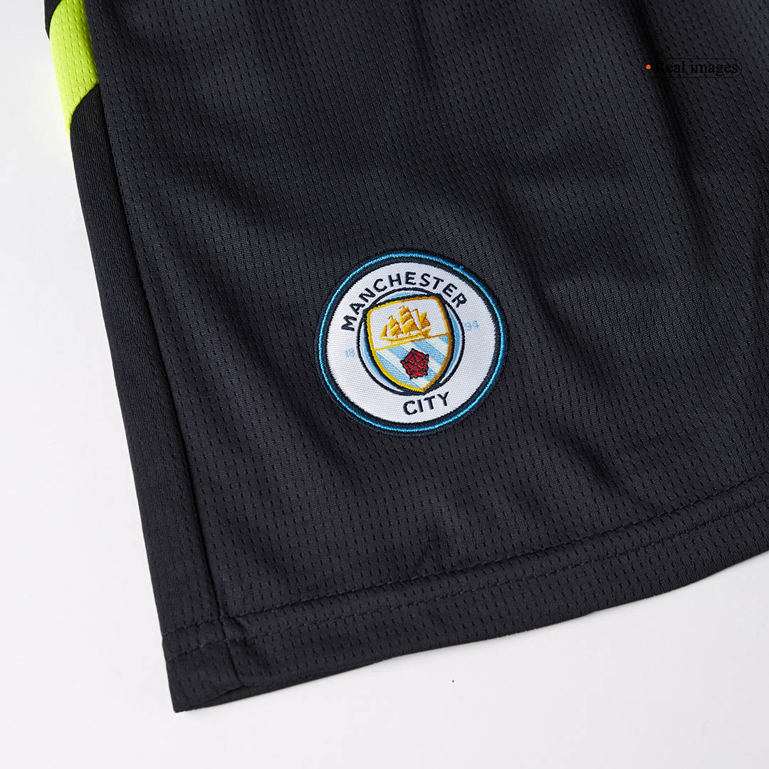 Gift-Kid's Manchester City Away Soccer Jersey Kit(Shirt+Shorts) 2024/25