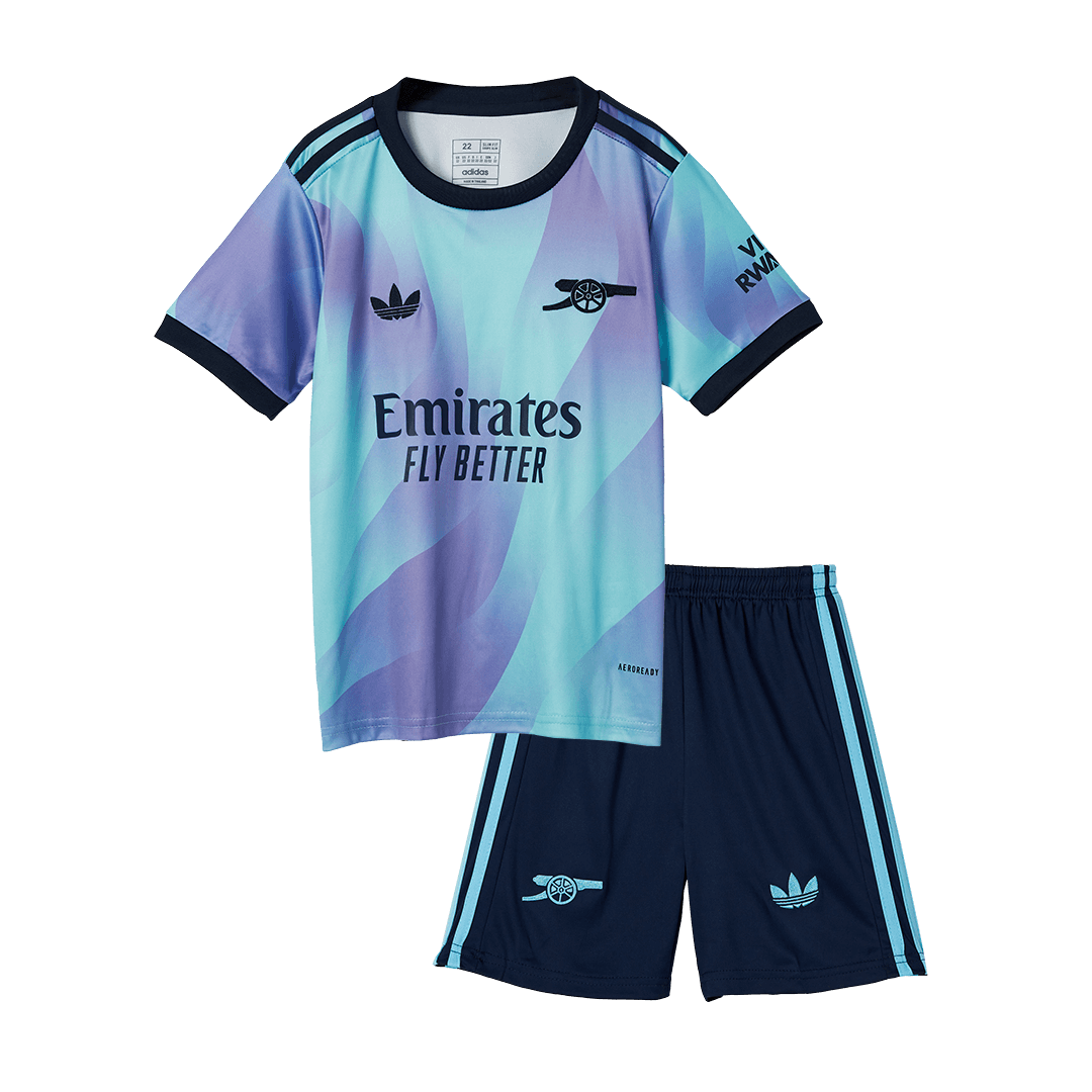 Kid's Arsenal Third Away Soccer Jersey Kit(Shirt+Shorts) 2024/25